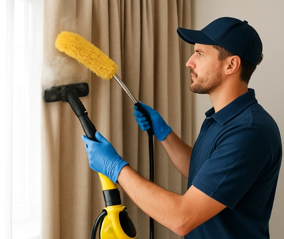 Trusted curtain steam cleaning technician Matty Curtain Cleaning toolern-vale-vic QLD