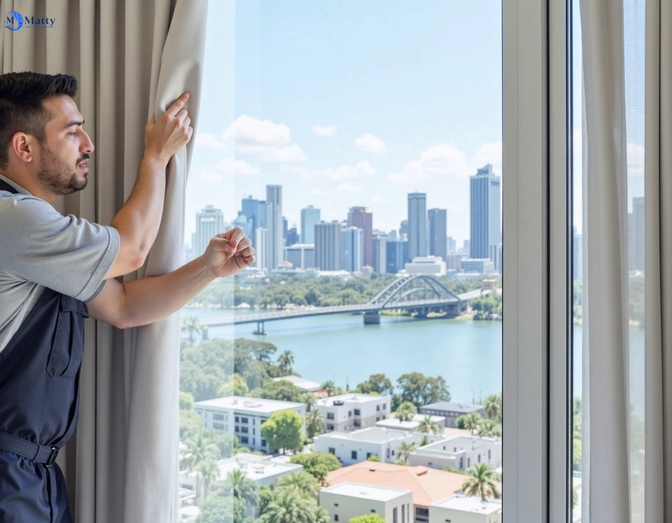 Professional curtain steam cleaning service toolern-vale-vic QLD by Matty Curtain Cleaning