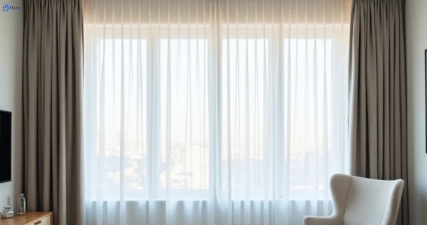 Freshly steam cleaned curtains in toolern-vale-vic QLD
